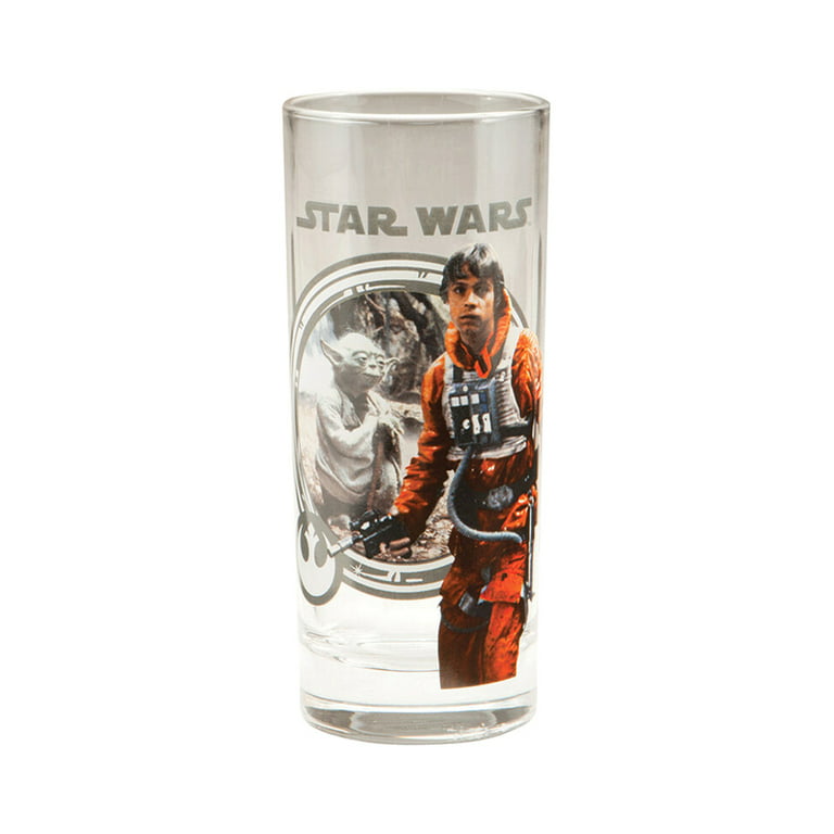 Star Wars Glass Set - Death Star - Collectible Gift Set of 2 Glasses - 10 oz Capacity - Classic Design - Heavy Base