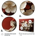 thumbnail image 3 of Designart "Orchid Elegance White and Red Blossoms V" Floral Framed Wall Art - Modern Farmhouse Red Abstract Floral Entryway Framed Wall Art Print, 3 of 6