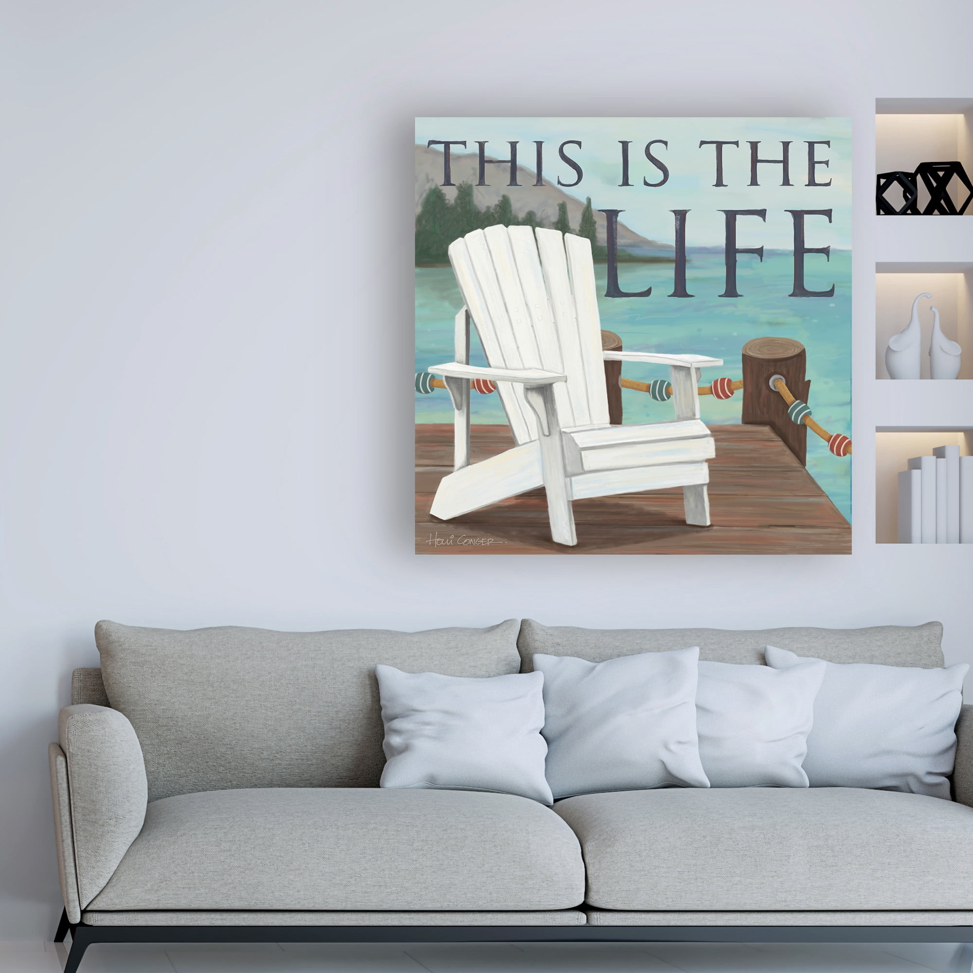 Trademark Fine Art 'Water Side 3' Canvas Art by Holli Conger