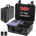 thumbnail image 1 of Camkinger Graded Card Storage Box, Hold 1940+ 35PT 3"x4" Toploader Storage Box, PSA Slab Case for SGC CSG BGS, Trading Card Case with 2 Locks, S, 1 of 9