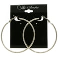 thumbnail image 3 of Mi Amore Hoop-Earrings Silver-Tone, 3 of 4