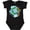 AB-Black, variant on Inktastic Earth Day Peace Love Earth with Turtle and Waves Boys or Girls Baby Bodysuit