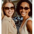 thumbnail image 3 of Gafas de Sol Retro Ovaladas NULOOQ para Mujer Pack de 2 Vintage de los 90, 3 of 6