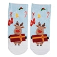 thumbnail image 1 of Fashion Low Crew Calcetines Chrismas Short Calcetín Transpirable para Niñas Hombres Lindo ciervo presente Salvador calcetines de dibujos animados para mujer, 1 of 3
