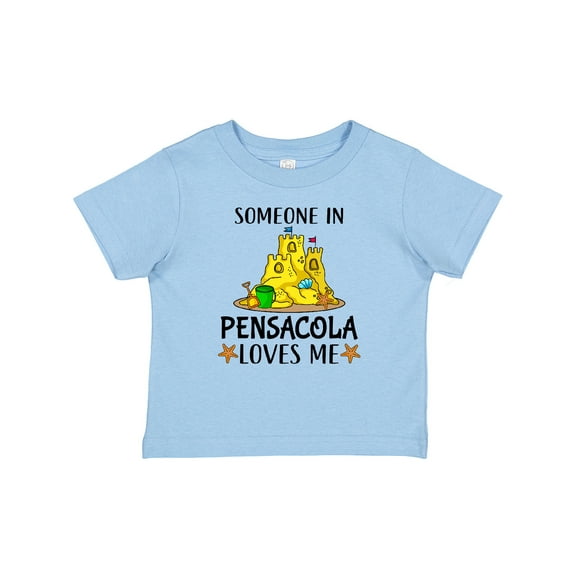 Inktastic Someone in Pensacola Loves Me Beach Vacation Boys or Girls Baby T-Shirt