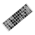 thumbnail image 2 of White Letters French Azerty Keyboard Sticker Cover Black for Laptop PC, 2 of 5