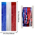 thumbnail image 3 of Nilnehc Independence Day Background Wall Decoration Arrangement Red Blue And White Tassel Rain Curtain, 3 of 8