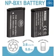 thumbnail image 2 of BM Premium 2-Pack of NP-BX1 NP-BX1/M8 Batteries & Charger for Sony CyberShot HDR-AS50, DSC-RX1, DSC-RX1R, DSC-RX1R II,, 2 of 5
