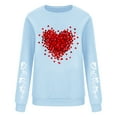 thumbnail image 3 of ameIAEA Valentines Day Sweatshirt Women Crewneck Graphic Pullover Long Sleeve Fall Spring Tops, 3 of 4