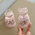thumbnail image 2 of Otqutp Summer Footwear for Toddler Girls Girls Sandals Summer for Children Wearing Beach Shoes Pearl Soft Sole Breathable Shoes, 2 of 4