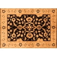 thumbnail image 1 of Ahgly Company Indoor Rectangle Oriental Orange Traditional Area Rugs, 2' x 4', 1 of 4
