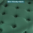 thumbnail image 6 of EHANCIS Swivel Barrel Chair Round Velvet Accent Lounge, 3 Pillows Included, Comfy Circle Club Armchair, Modern Sofa Chair for Living Room Bedroom, Green, 6 of 7
