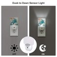 thumbnail image 3 of Salouo Watercolor Sea Turtle for Night Lights Plug into Wall 1 Pack, 0.5W Plug in Night Light with Dusk-to-Dawn Light Sensor LED Nightlight for Bathroom, Adult, Hallway-UK, 3 of 7