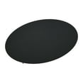 thumbnail image 4 of Household Essentials Jamestown Oval Coffee Table with Storage Shelf Black Oak Wood Grain and Black Metal, 4 of 7