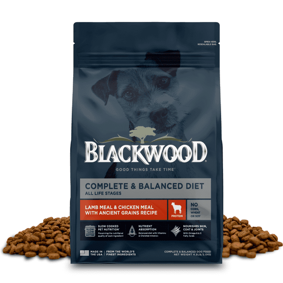 Blackwood Dry Dog Food Lamb & Chicken Meal with Ancient Grains 4.5 lb.