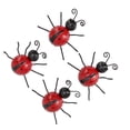 thumbnail image 1 of Ladybug Hanging Decoration, Ladybug Wall Ornament Iron 4Pcs  for Outdoor for Kitchen Red, 1 of 7