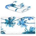 thumbnail image 2 of Dreamtimes 3 PCS Towel Watercolour Palm Trees Cotton Bath Towel Set (1 Bath Towel, 1 Hand Towel, 1 Washcloth) for Bathroom, Super Soft and Quick Dry Towels, 2 of 7