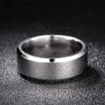 thumbnail image 4 of Anillo de joyería de acero inoxidable para hombres y mujeres, anillos negros, banda de compromiso de boda, espejo de calidad, joyería masculina personalizada, moda, 4 of 4