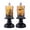 B_2Pcs, variant on FEOLGEHLY 4 Pcs Halloween Pumpkin Candle Light, Halloween Snow Globe Candles Lighted Lamp, Flameless Candle Lihts LED Lamps Festival Decor Light for Halloween Party Table Centerpieces