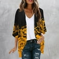 thumbnail image 2 of Giftesty Cardigans for Women Clearance, Women's Long Sleeve Printing Casual Tops Blouse With Pocket Cardigan, 2 of 5