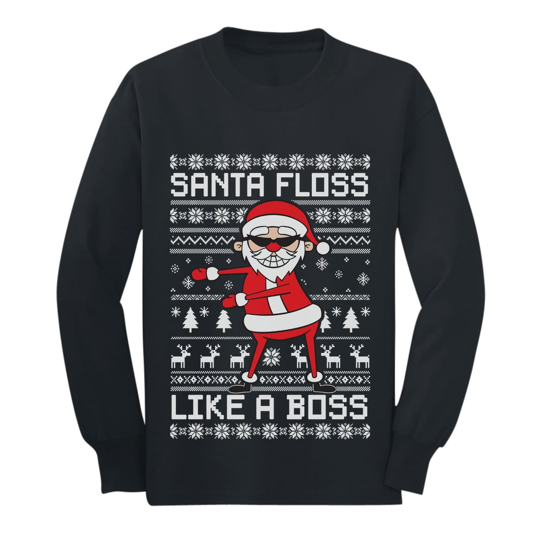 flossing christmas jumper