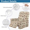 thumbnail image 5 of HELLHERO 4 Pack Western Cowboy Print Recliner Cover, Side Pocket Recliner Chair Covers Brushed Stain Resistant Recliner Chair Slipcover for Home Living Room, 5 of 8