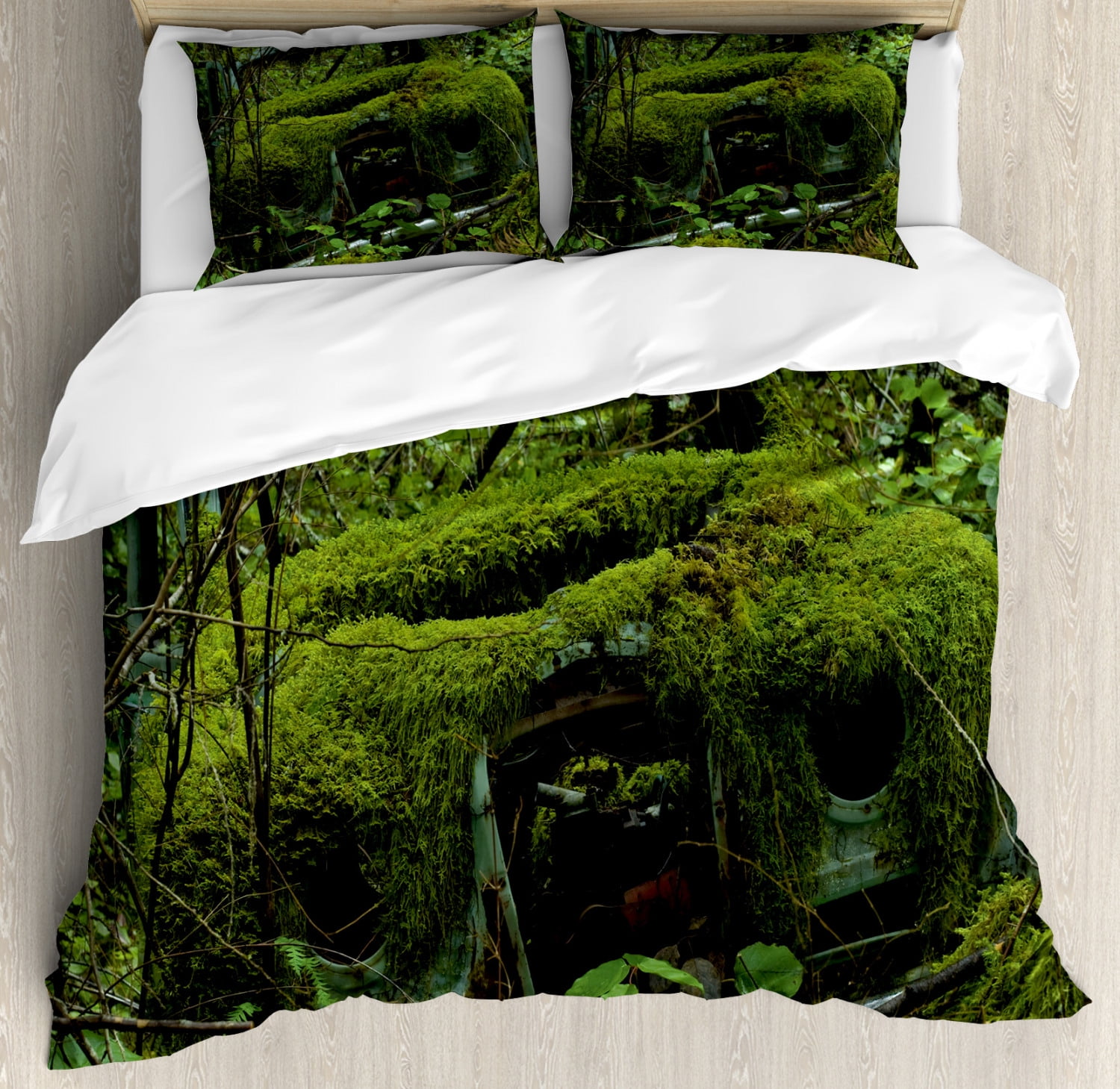 green quilt cover king