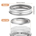 thumbnail image 2 of Canning Lids and Rings Regular Mouth -Ricihene 12PACK /24PCS Small Mouth Mason Jar Lid with Ring Silicone Seals for Ball or Kerr Jars, Rust-Proof Split-Type Leak Proof(24pcs/12pack)), 2 of 6