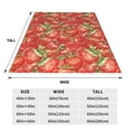 thumbnail image 3 of Sikiie Strawberry Ultra-Soft Micro flannel Blanket Luxury All Seasons Warm Blanket for Bedding Sofa and Travel (4 sizes)-80"x60", 3 of 7