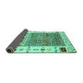thumbnail image 2 of Ahgly Company Indoor Square Abstract Turquoise Blue Contemporary Area Rugs, 4' Square, 2 of 4