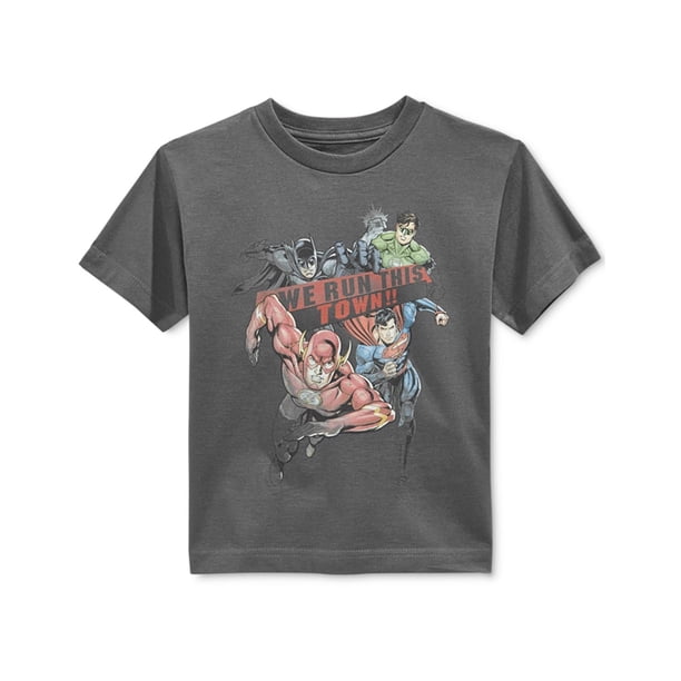 Warner Brothers Boys We Run This Town Camiseta gráfica, gris, 6 Warner Brothers Camiseta gráfica