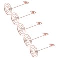 thumbnail image 1 of Ccdes 5Pcs Place Porte-Cartes Or Rose Design Unique Durable Métal Multi But Numéro Titulaire, Porte-Photo en Métal, Porte-Numéro de Table, 1 of 8