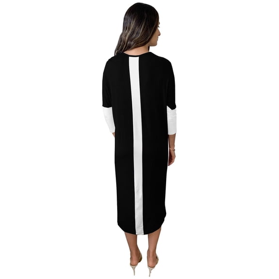 Women's Color Blocked Slim Dress