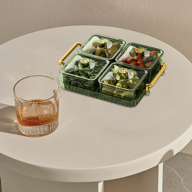 Home Living Room Compartmentalized Platter Candy Box High Value Nut Storage Fruit Tray
