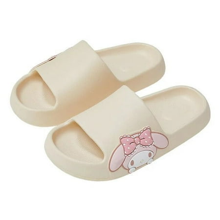 

Kawaii Summer Girl Slippers Sanrioed My Melody Cinnamoroll Child Non-Slip Sandals Platform Shoes for Girlfriend Gift