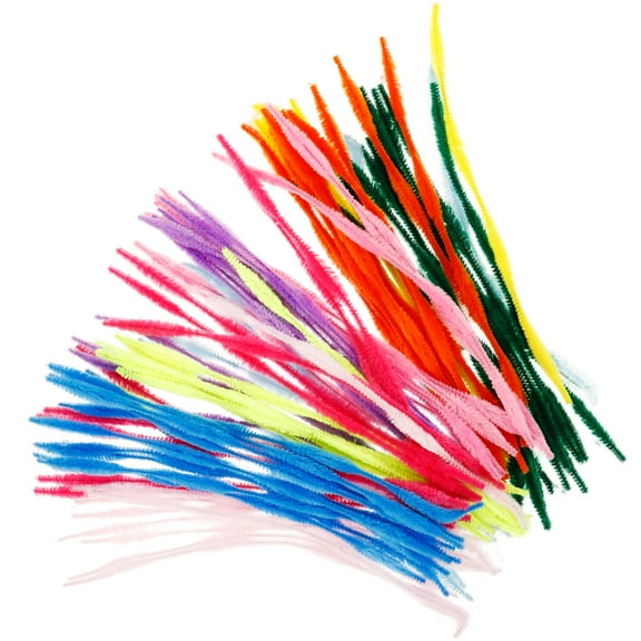 100 Pcs Top Twisting Stick Toys DIY Plaything Material Cleaner Colored Pipe Cleaners for Crafts Child