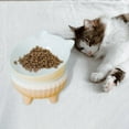 thumbnail image 4 of Cuenco inclinado para gatos Zulema Beige 11,7 cm x 10,5 cm 14,5 cm x 13 cm Cuencos para gatos, 4 of 7