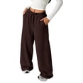 thumbnail image 4 of FYDUU Girls Casual Pants Elastic Waist Joggers Wide Leg Sweatpants Loose Fit Athletic Trousers For Kids Comfortable Playwear Bottoms 9-10 Years, 4 of 4