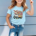 thumbnail image 2 of JAJAHO Easter T Shirts For Kids Boys Girls Rabbit Printed Short Sleeve Holiday Graphic Tees 1-13Y Loose Fit Crewneck Bunny Funny Cute Tops, 2 of 4