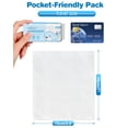 thumbnail image 3 of Travel Size Flushable Wipes, 40 Pack (240 Wipes) 99.5% Mini Water Wet Wipes Flushable Pack with e Vera for Sensitive Skin, Unscented Pocket Wipes for Adults, Travel Cleaning Essentials, 3 of 4