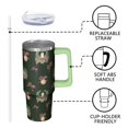 thumbnail image 3 of 30oz Christmas Tumbler with Lid and Straw, Stainless Steel Cup with Handle Reindeer Travel Mug, Holiday Presents, 3 of 5