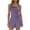 Purple, variant on Binmer Women's Striped 2 Piece Outfit ,Sleeveless Square Neck Cami and Elastic Waist Short ,Soft Sleep Loungewear Outfit Blue,L