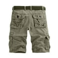 thumbnail image 4 of DDAPJ pyju Big and Tall Cargo Shorts for Men Faux Jean Shorts Vintage Casual Street Shorts Outdoor Hiking Work Shorts with Multi Pockets Gray 36, 4 of 5