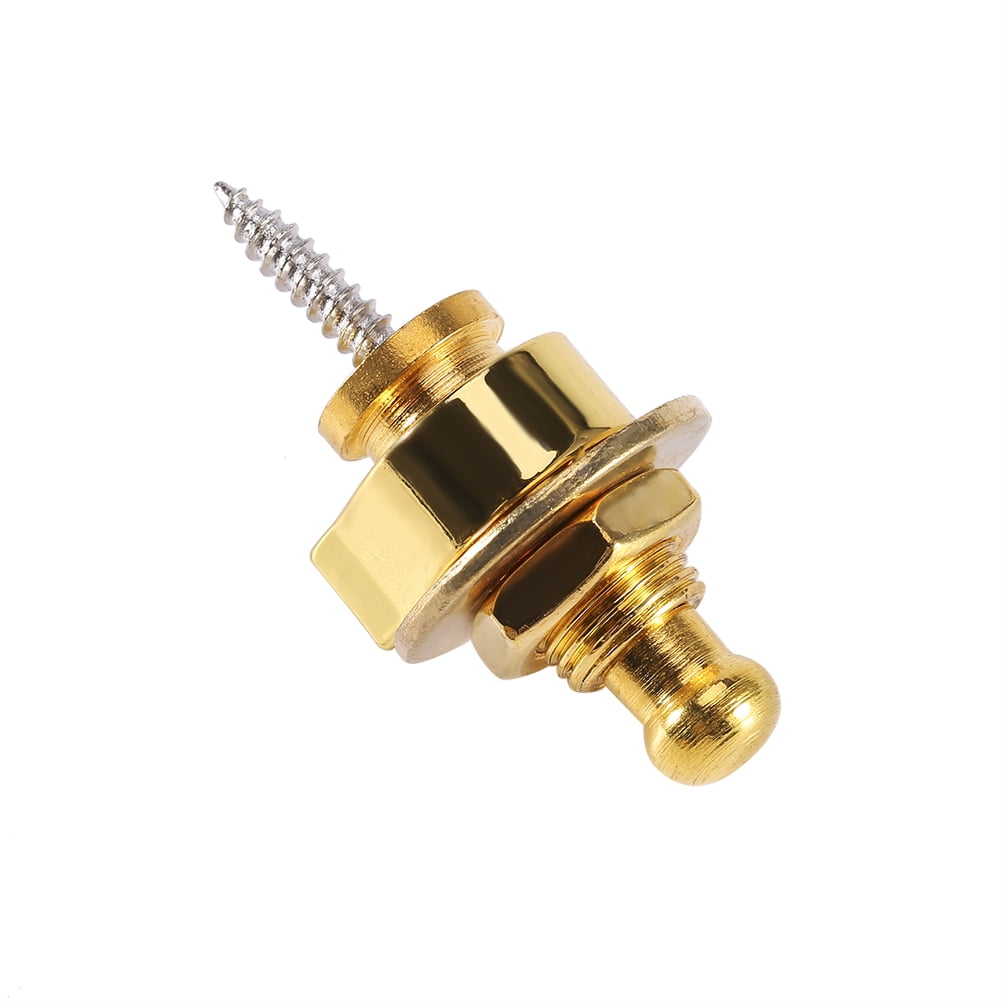 Straplocks Buttons, Lightweight Round Head Strap, Durable Replaceable Metal For Electric Guitar Acoustic Guitar Straplocks Accessory Quick Release