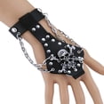 thumbnail image 2 of Conjunto de pulsera jinwen Punk Gothic Stud Remache PU cuero, 2 of 5