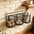 thumbnail image 5 of No Drill Wall Mounted Storage Rack, Kitchen Ginger Garlic Storage Basket, Household Spice Jar Organizer, No Drill Wall Mounted Storage Rack, 5 of 7