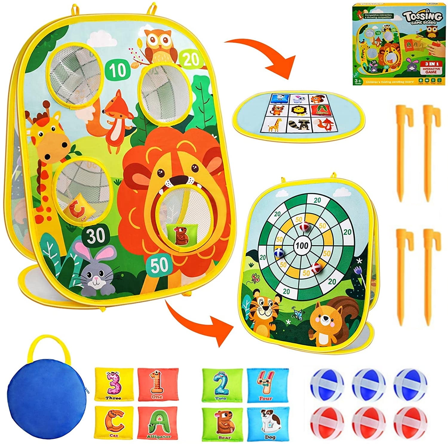 1 Set Interesting Great Funny Toss Game Toy Dart Toy for Indoor Children 