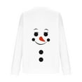 thumbnail image 6 of Goodtrade8 Shirts for Women Holiday Crew Neck Pullover Long Sleeve Christmas Knitting Printed Winter Womens Tops Style, 6 of 7