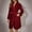 Wine, variant on FDGIU Cozy Fleece Bathrobe for Women, Long Robe with Belt, Plush Flannel House Coat for Women Plus Size