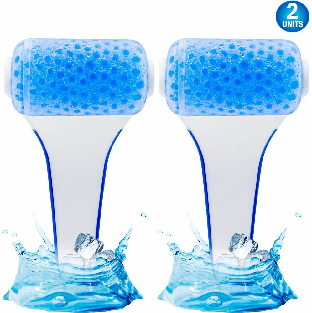 2 Ice Roller for Face & Eye Cold Therapy - Ice Facial Roller for Puffy Eyes, Shrink Pores, and Tighten Skin, Skin Care Tool